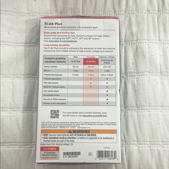 Texas Instruments TI-84 Plus Graphing Calculator - Black and Gray - Picture 2 of 2